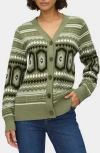 Aligne Christine V-neck Cardigan Sweater In Green