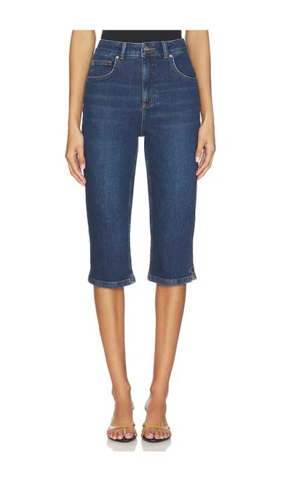 Aligne Gracey Denim Pedal Pusher In Blue