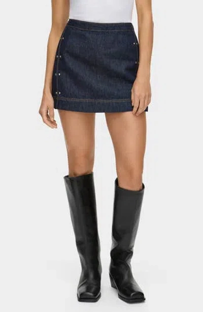 Aligne Hadley Denim Miniskirt In Indigo