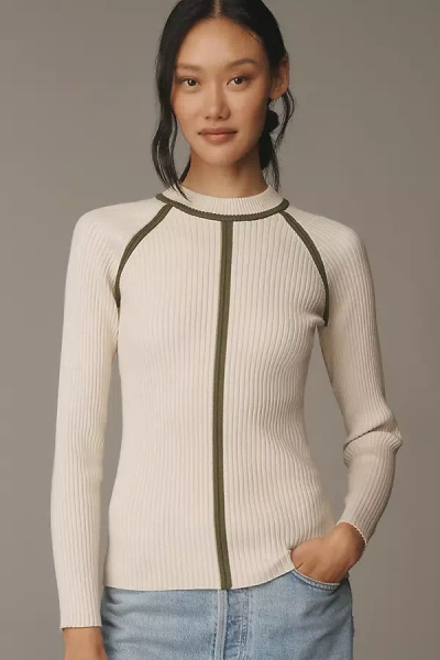 Aligne Helter Ribbed Sweater In White