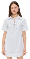 Aligne Iggy Denim Mini Dress White In White