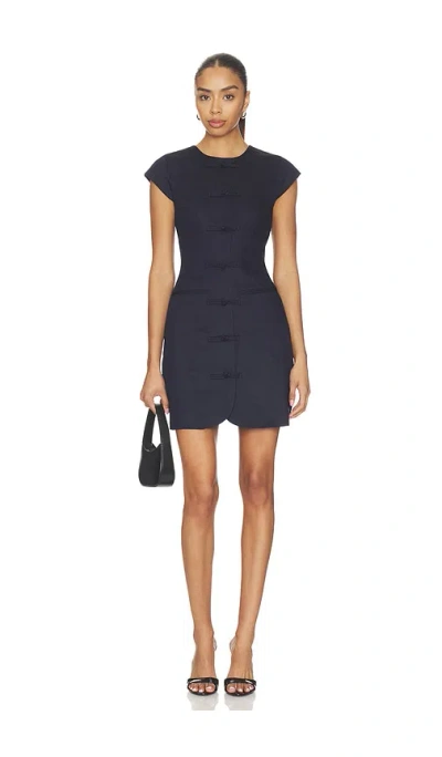 Aligne Jennie Linen Mix Dress In Black