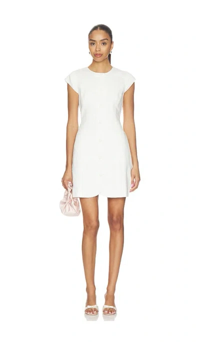 Aligne Jennie Linen Mix Dress In White