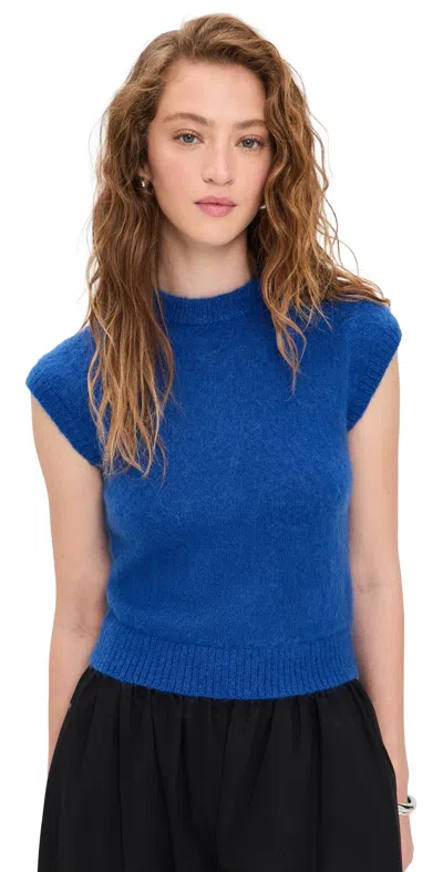 Aligne Jess Brushed Tee Cobalt In Blue