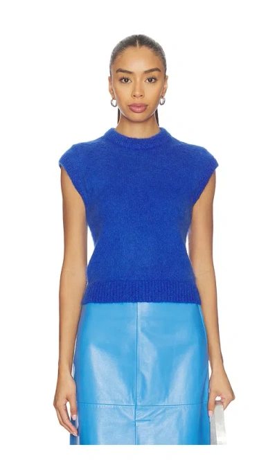 Aligne Jess Mohair T-shirt In Cobalt