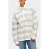 Aligne Joni Stripe Organic Cotton Blend Rugby Shirt In Multi