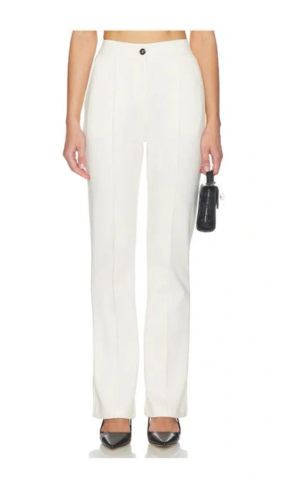 Aligne Justin Pintuck Jersey Trouser In White