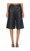 Aligne Kayleigh Leather Culotte In Black