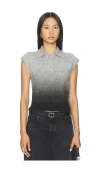 Aligne Lexi Knitted Polo Top In Gray