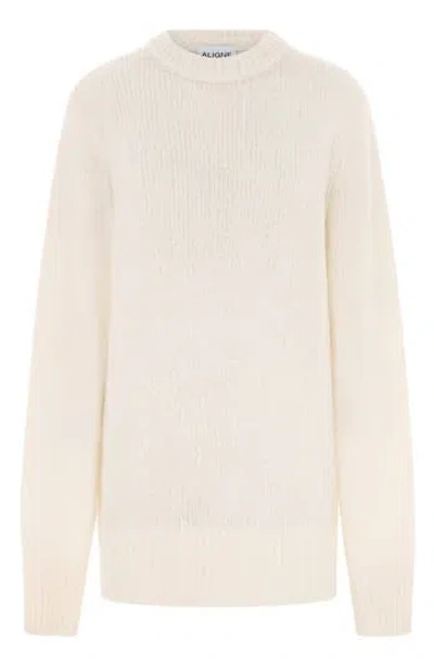 Aligne Liv Merino Wool & Cashmere Blend Sweater In Neutral