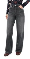 Aligne Loose Wide Jeans Thunder Sky In Black