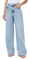 Aligne Loose Wide Leg Jeans Powder Blue In Blue