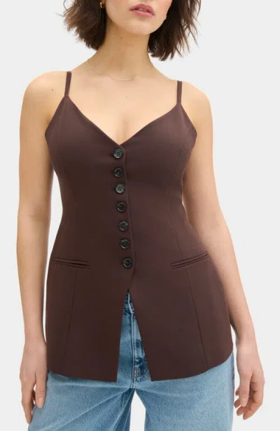 Aligne Manhattan Sleeveless Top In Brown