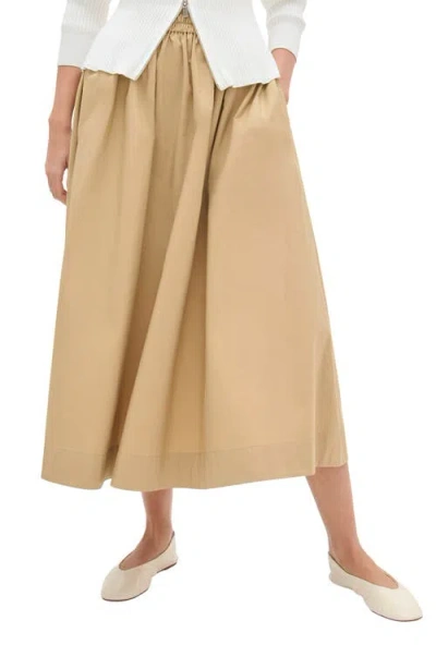 Aligne Natalie Organic Cotton Skirt In Brown