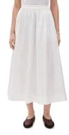 Aligne Natalie Midi Skirt In White