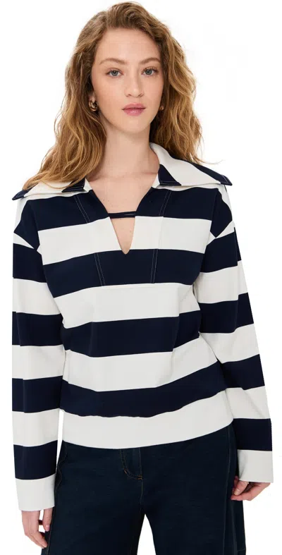 Aligne Nina Top Blue Stripe