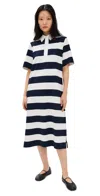 Aligne Nonia Maxi Dress Blue Stripe In Blue Stripe