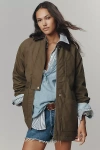 Aligne Oak Collared Coat Jacket In Brown