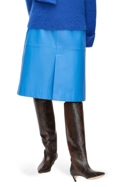 Aligne Olwen Leather Skirt In Blue