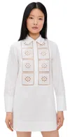 Aligne Ophelia Broderie Dress White