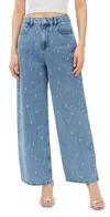 Aligne Pariah Diamante Jeans Light Wash In Light Wash