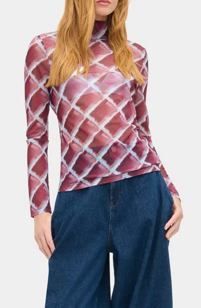 Aligne Phoenix High Neck Top In Multi