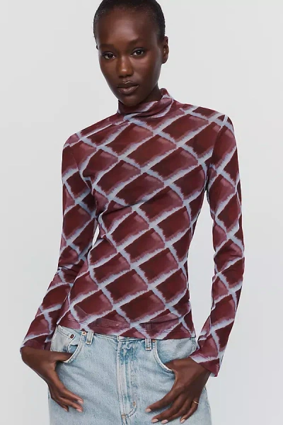 Aligne Phoenix Mock Neck Top In Multicolor