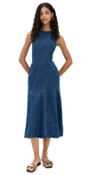Aligne Raven Denim Midi Dress Mid Blue In Blue