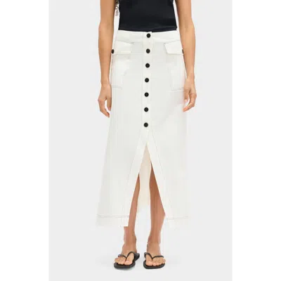 Aligne Robin Cotton Blend Skirt In White