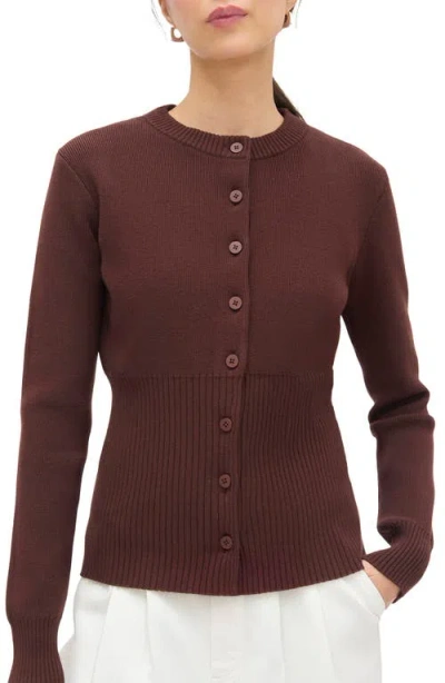 Aligne Ruby Cardigan In Brown