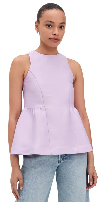 Aligne Solstice Satin Top Lavender In Purple