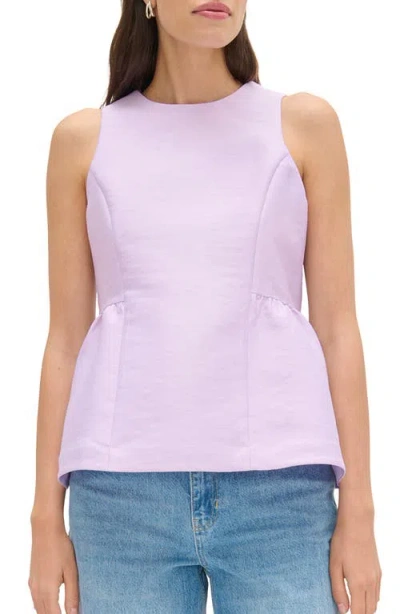 Aligne Solstice Sleeveless Peplum Top In Purple
