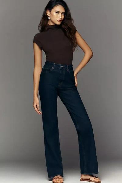 Aligne Straight Flare Jeans In Blue