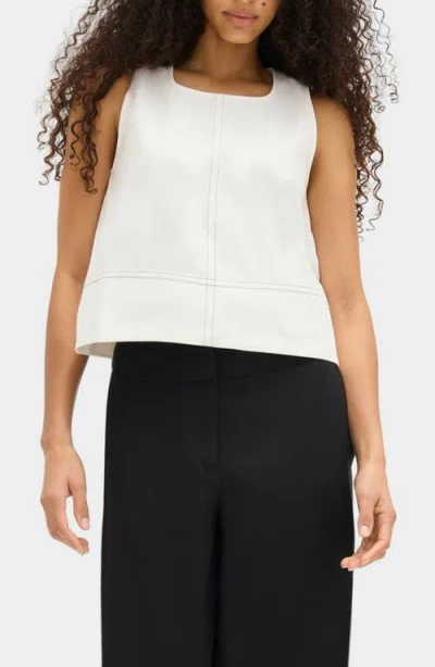 Aligne Susan Organic Cotton Blend Swing Top In White