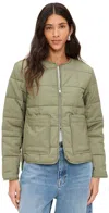 Aligne Tamsin Quilted Jacket Khaki In Khaki