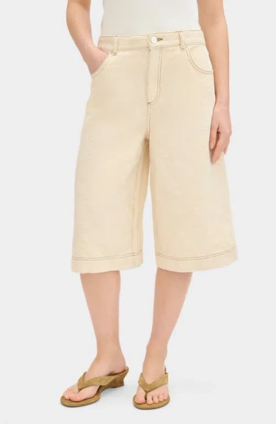Aligne Victoria Denim Shorts In Neutral