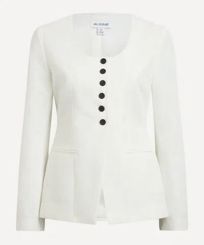 Aligne Women's Daphne Waisted Boucle Blazer