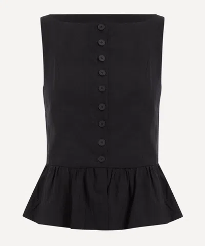 Aligne Women's Penelope Linen Peplum Top