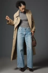 Aligrace 90s High-rise Wide-leg Jeans In Blue