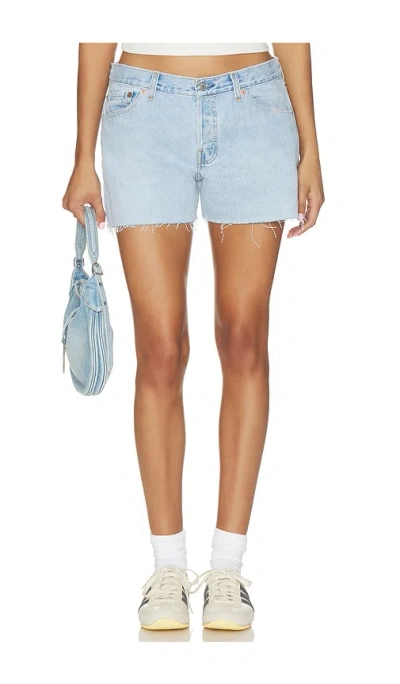Aligrace 90s Low Waist Original Short In Blue