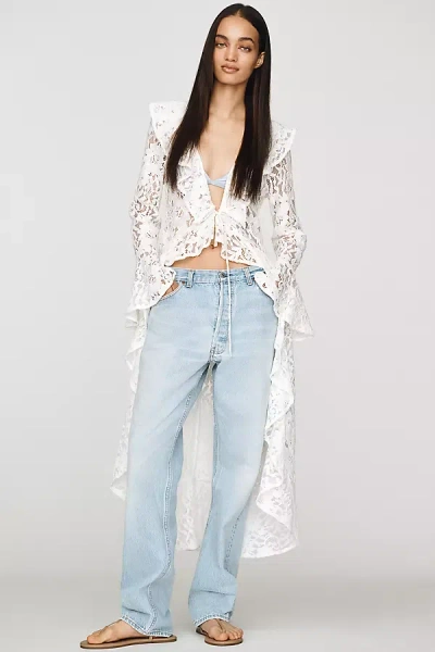 Aligrace Brigette High-rise Straight-leg Jeans In Blue