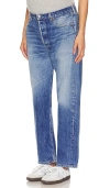 Aligrace Maternity Baggy Customs In Medium Dark Wash