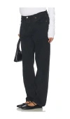 Aligrace Maternity Baggy Jeans In Black