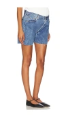 Aligrace Maternity Baggy Short In Medium Dark