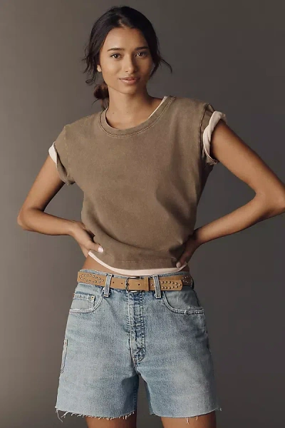 Aligrace Reworked Girlfriend Utility Shorts In Blue