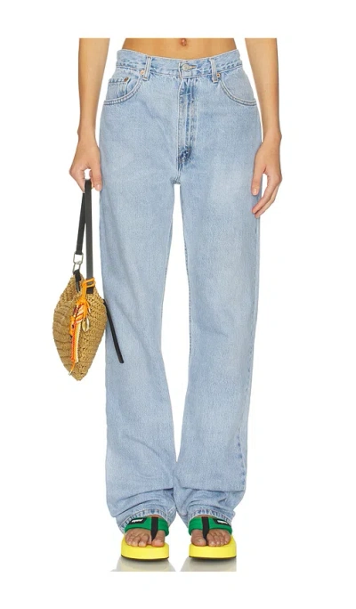 Aligrace Signature Baggy Straight Leg Jean In Blue