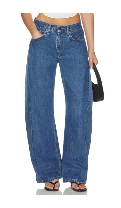 Aligrace The Monroe Barrel Jean In Medium & Dark
