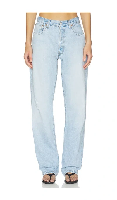 Aligrace Tomboy Straight Leg Jeans In Blue