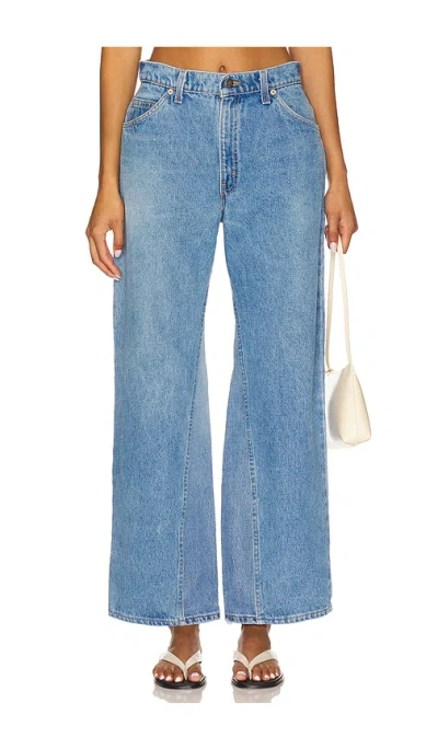 Aligrace Vintage Wide Leg Jean In Blue