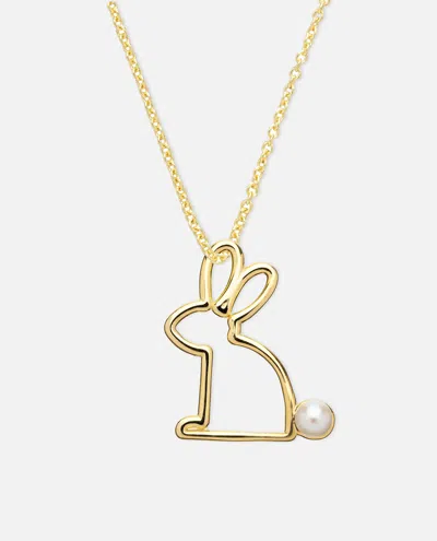 Aliita 9k Gold Casita Necklace In Gray